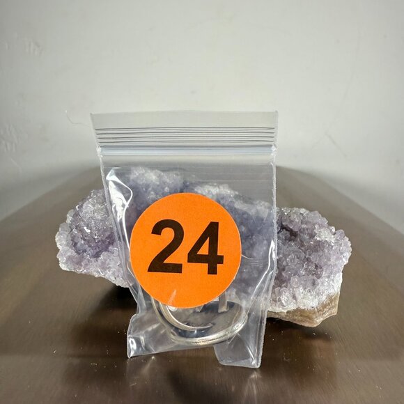 Handmade Dendritic Agate Oval Gemstone Silver Ring Artisan Womens Jewelry Size 6 - Picture 5 of 5